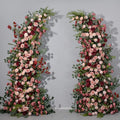 High-End Red Artificial Flower Arch for Wedding for Event Aisle Decor for Christmas Easter Mother's Day