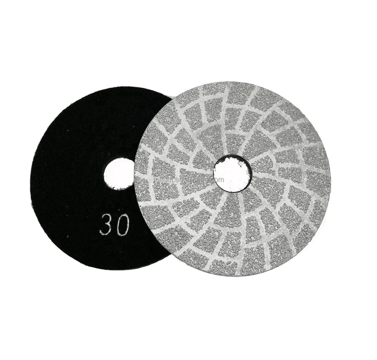Hot sale  4'' vacuum brazed grinding disc wet or dry use #30 #50 #100 for granite marble