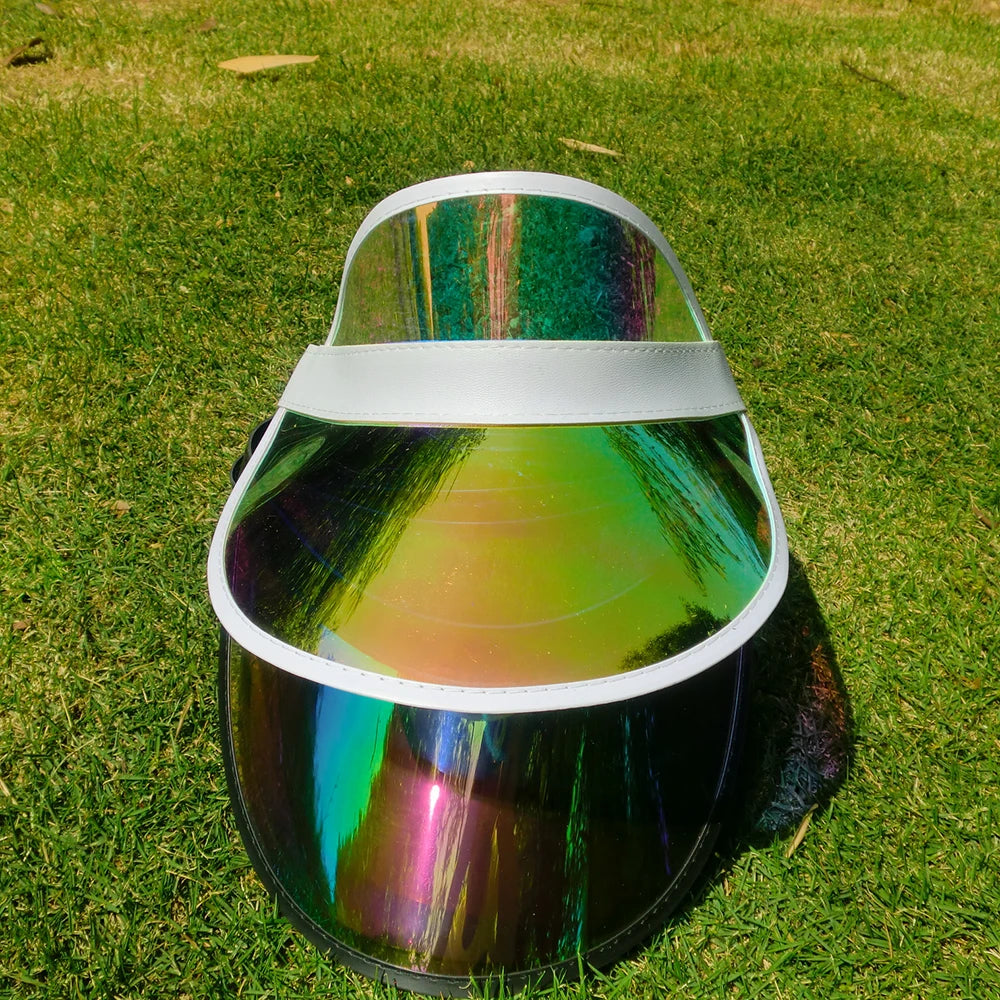 UV Protection Plastic PVC Visor Cap Beach Airtop Sun Visor Hat Promotion Advertising Tuorist Team Cap Custom Logo