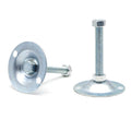 China Manufacturer Odm Oem  7283 D100mm M16*80/100/120/150mm Fixed Carbon Steel Heavy Duty Leveler Legs Foot Cup  With Lock Nuts