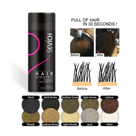 Private Label Thick Fiber Keratin Hair Building Fiber Powder Hair Fiber for Men
