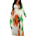 Comfortable and Fashionable Designs Women's Long-Sleeve Maxi Dresses - Various Patterns and Colors Available