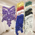 W017 Bridal Rhinestone Bodice Applique Embroidery Beaded Fabric Sarees Party Wear Wedding Embroidery
