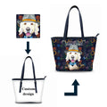 Designer Women's Tote Bag Creative Handbag with Animal Pattern Custom Printed Logo Fashion PU and Leather Material