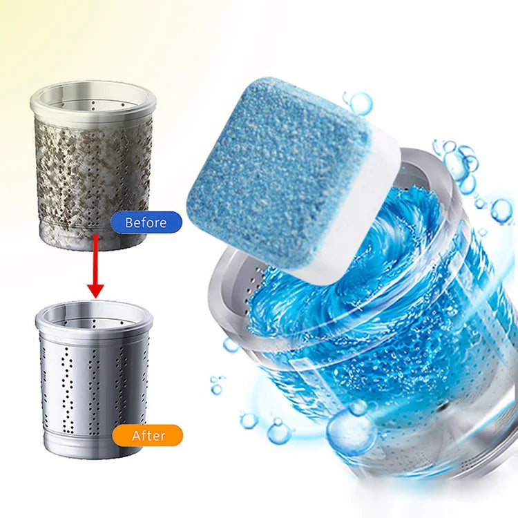12pcs/set Epsilon effervescent tablets deep cleaning soap washing machine tank cleaner 6 tablet
