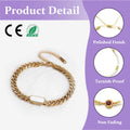 Custom Logo Simple 316L Stainless Steel Charm Bracelet for Women Men Gold Korean Fashion Accessories