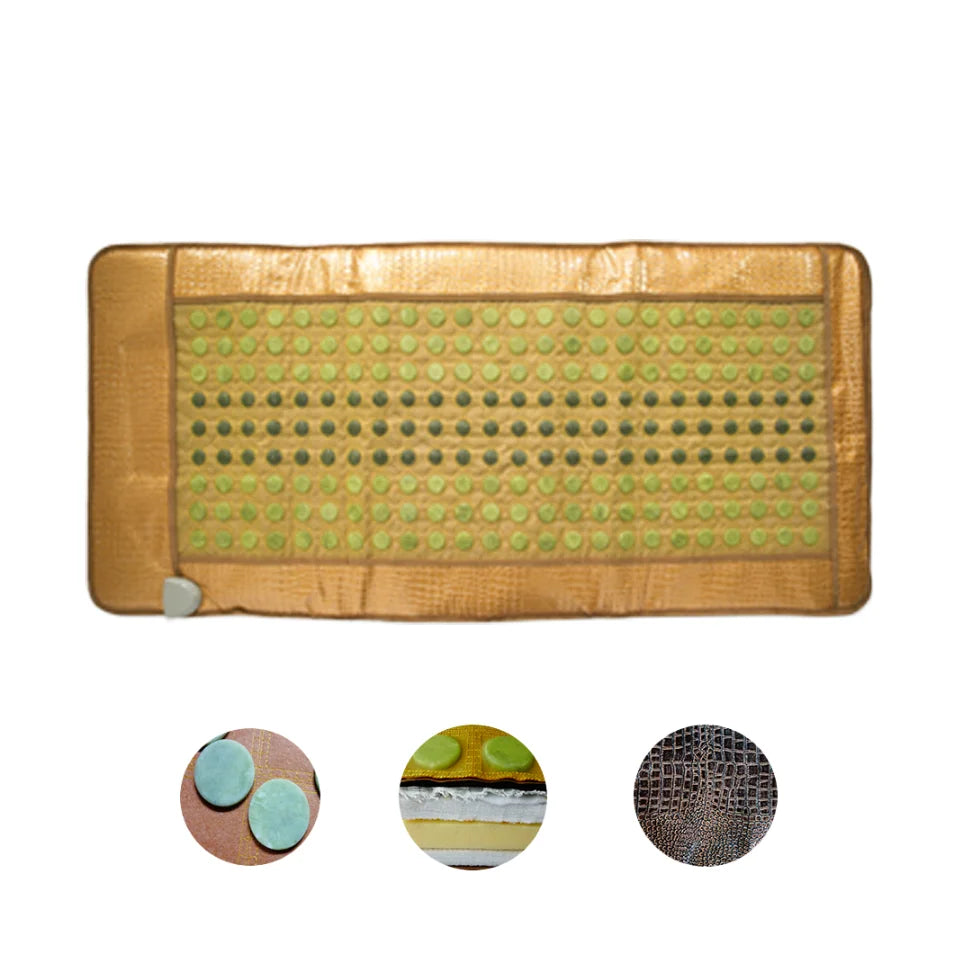Pro Size Natural Jade Heating Pad Massage Cushion for Body for Back Pain Relief