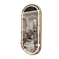 New Salon Furniture Beauty Hair Salon LED Mirror with Large LED Light