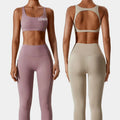 L230766 Custom Training Jogging Wear Gym Sets For Women Butt Lift 2 Bras Designs Legging Fitness Clothing Elastane Active Wear