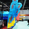 Customized 3 Meters Outdoor Exhibition Advertising Beach Flag Knife Feather Beach Flying Flag