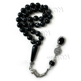 Islamic Muslim Wholesale 33 Beads 10mm Natural Agate Stone Tasbih Tasbeeh Misbaha Subah Rosary Saudi Arabia Arab Prayer Beads
