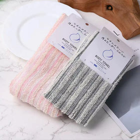 Wholesale Hot Selling Body Scrubbing Brush Exfoliating Shower Towel