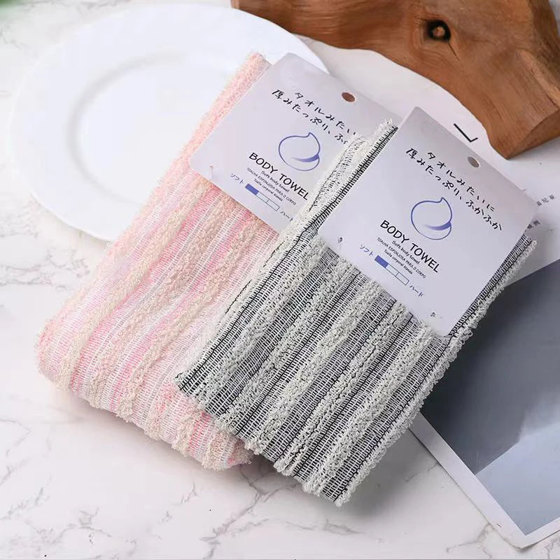 Wholesale Hot Selling Body Scrubbing Brush Exfoliating Shower Towel