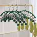 Stainless Steel Socks Clip Clothes Rack Drying Rack Laundry Baby Clothes Underwear Socks School Student Office Rack
