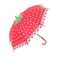 Kids Clear Cute Umbrella Rainy Fruits Umbrellas Printing Watermelon Strawberry Cartoon Rain Gear Long Straight Umbrella