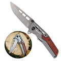 Offshore Spot Fast Delivery with 3 Days Stainless Steel Blade Hunting Folding Camp Outdoor Pocket Knife with Wood Handle
