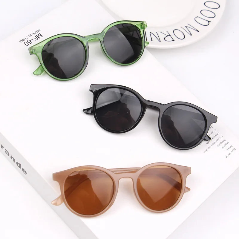 Small Size Trendy Children Sun Glasses Girls Kid Beach Sunglasses Boys Unisex Custom Logo Anti UV Colors Sunglass