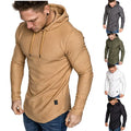Men's Sporty Smart Casual Printed Athletic Hoodie with Long Sleeves Soft Knitted Fabric Breathable & Quick Dry Features