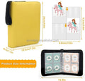 Custom Trading Card Binder 4 Pockets PU Leather Zippered Photo Album Folder Zipper Baseball 4 Pockets for Trading Card Storage