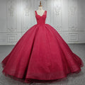 Jancember DY9948 Spaghetti Straps Sleeveless Red Evening Dress for Wedding
