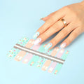 New Japanese Style UV Square Plastic Portable Nail Polish Stickers Trending High Quality Nail Polish Wraps