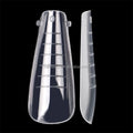 NADECO Full Cover Nail Forms Tips Acrylic Straight Square Almond Shape False Nail Tips Mold Custom for Finger Extension