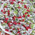 1kg DIY Craft Slime Sprinkles Christmas Red Heart Monster Snowflake Mix Polymer Clay Sprinkles Slices