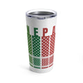 Stainless Steel UV Printed Keffiyeh Design Tumbler Palestine in Watermelon Shades Recyclable Promotional Gift