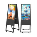 Dual Side Display  Android System Wifi  Remote Software Floor Stand 43inch Portable Digital Poster Display Advertising Kiosk