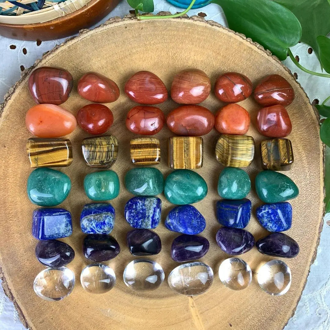 Wholesale Natural Crystal Healing Stones Set Charm 7 Chakra Stones Kit for Meditation