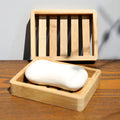 Bamboo Soap Dish Bathroom Household Hotel Toilet Drain Wooden Soap Tray
