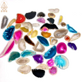Crystals Electroplate Agate Crystals Healing Stones Angel Aura Agate Slice for Feng Shui