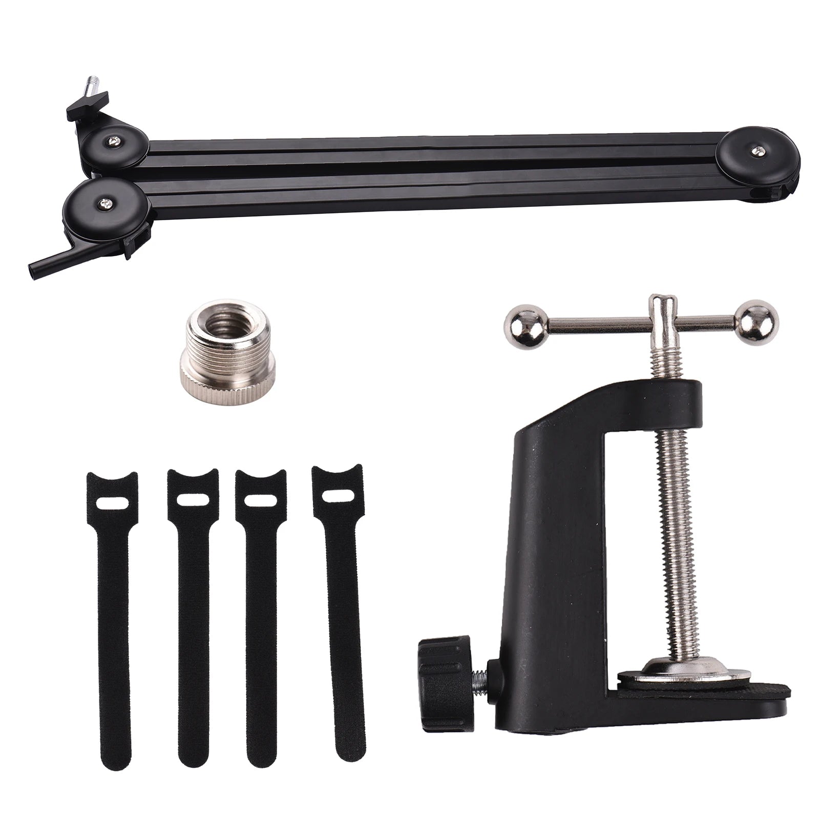 Microphone Stand Set Heavy Duty Mic Suspension Scissor Arm with Clamp Sticky Tape for Singing Live Stream