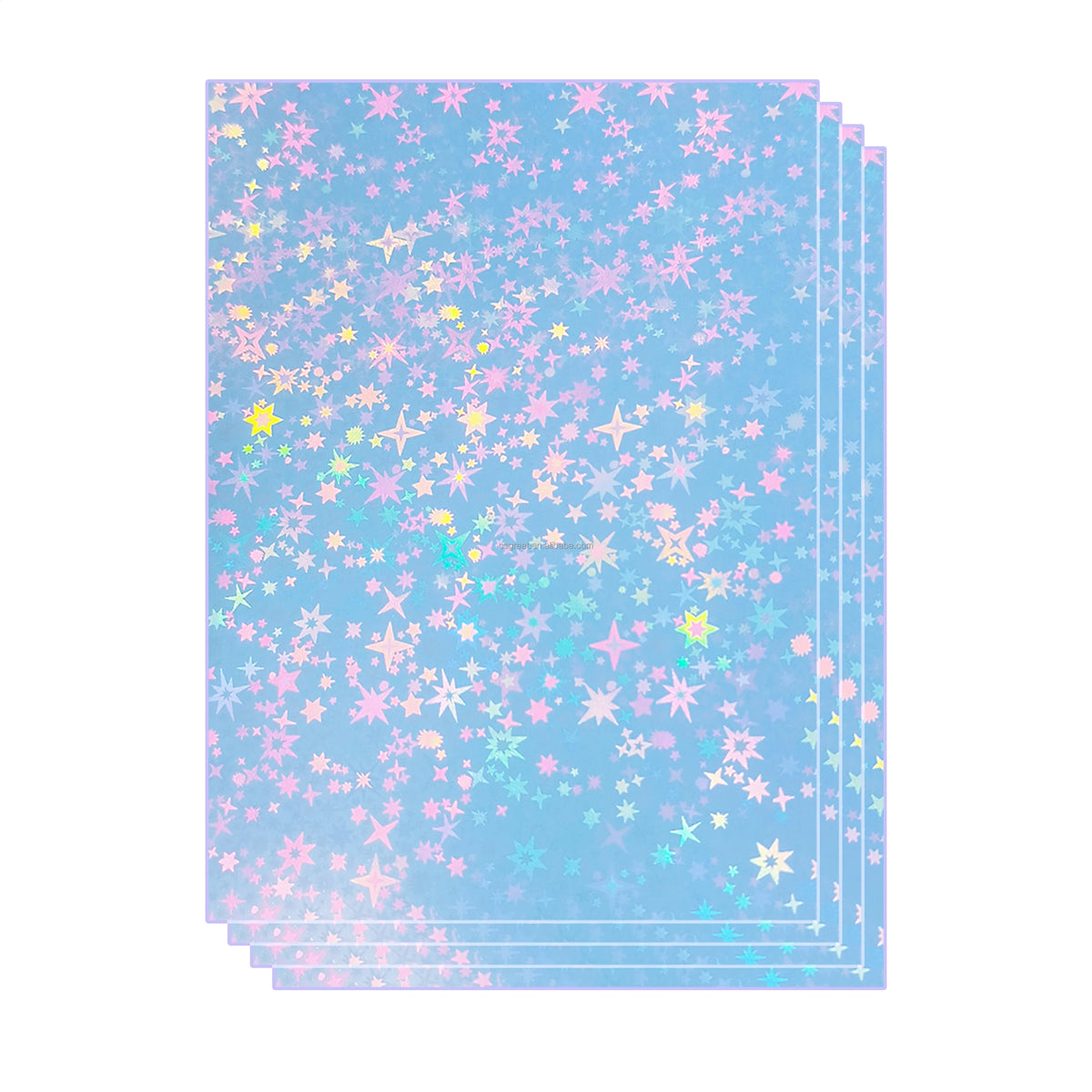 Letter Size Vinil Imprimible Holographic Printable Vinyl Sticker Paper Permanent Adhesive Sticky Vinyl For Custom Party Favor