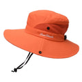 Wholesale Outdoor Women Hats Solid Color Wide Brim Horsetail Hole Beach Sun Caps Bucket Hat Summer Autumn Hiking Camping Fishing