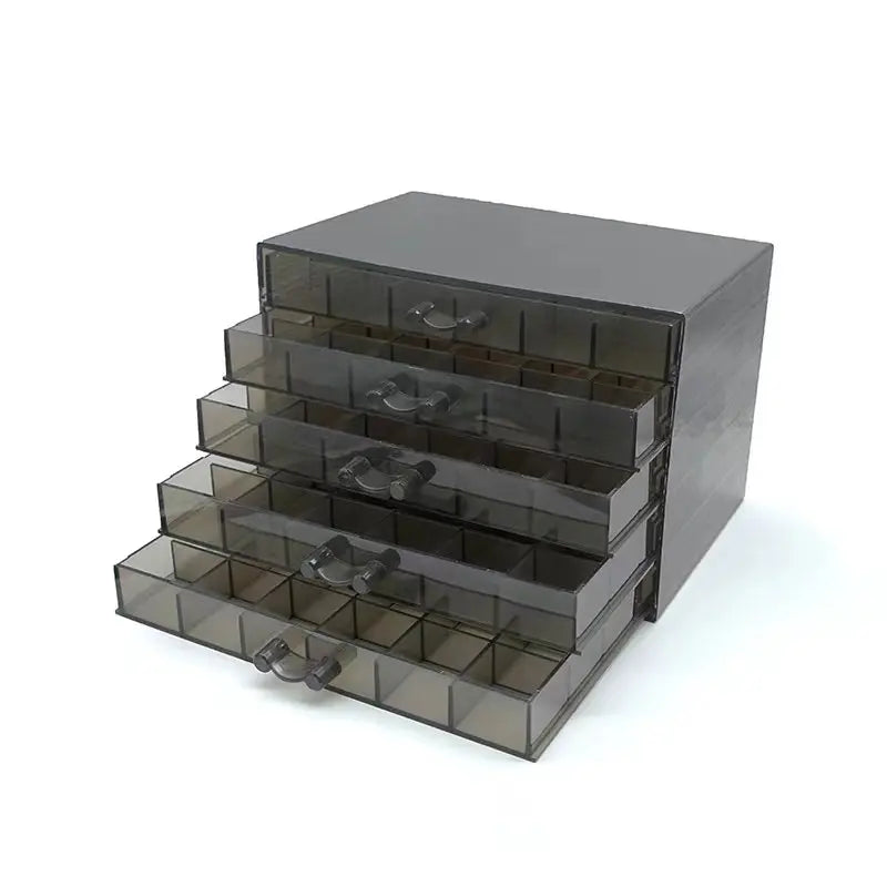 Acrylic Multi-Layer 120 Grid Drawer Transparent Desktop Diamond Display Box for Nail Accessories Supplies Plastic New Design