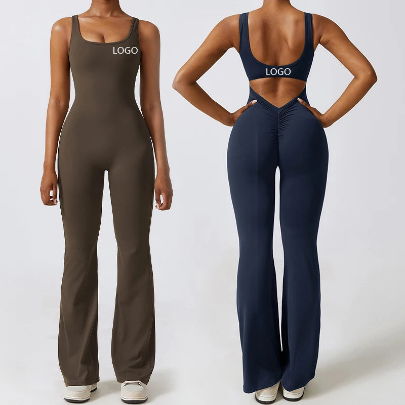 XW-CLT8260 New Best-Selling Nylon and Spandex Hollow Back One-Piece Suit Peach Lifting Hip Micro One-Piece Yoga Clothing