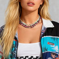 5 Pieces/Set Bohemia Multi Color Small Seed Beads Choker Necklaces for Women Trendy Summer Vacation Accessories on Neck Jewelry