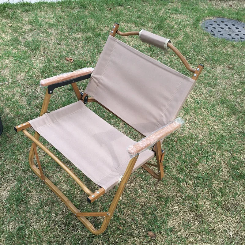 Woqi Lightweight Aluminum Folding Camping Chair Modern Outdoor Furniture Design Portable for Beach Use