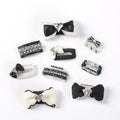 Handmade Pet Hair Clip Black and White Series Pet Accessories Yorkshire Maltese Dog Hair Clips