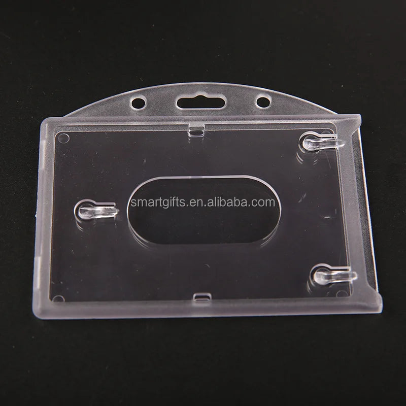 Thicken Landscape Hard Plastic Office Working Staff ID Name Card Holder for School