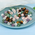 Hot Sale 20mm Mini Engraved Carving Natural Gemstone Rose Quartz Crystal Crafts Mushroom Mascot Fashion Trend Home Decor