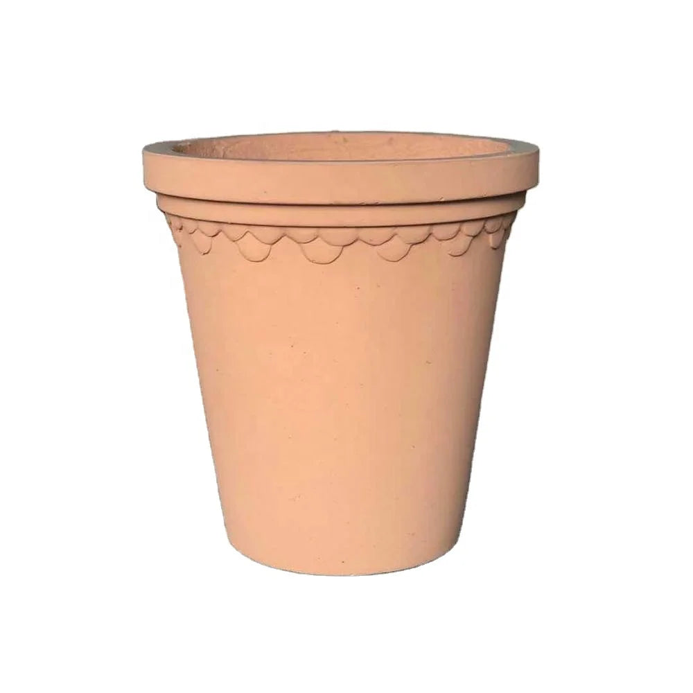 Wholesale Classic Terracotta Fiber Clay Pots for Floor Usage for Indoor Plants or Outdoor Garden Decor