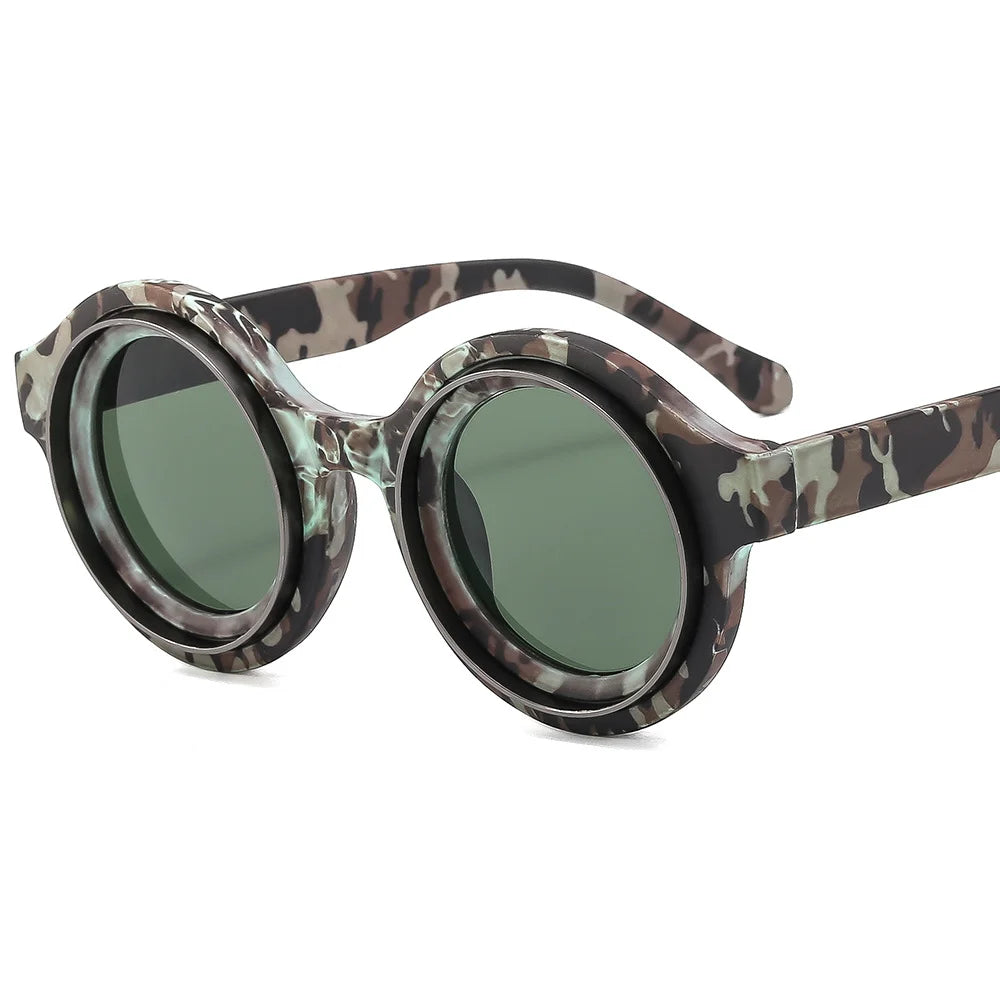 2024 New Trends Round Shape Street Popular Fashion European Style Women Sunglasses