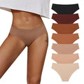 Daily Comfortable Woman Underwear Solid Low-Waist Seamless Laser Cut Panties Rise Type Low-Rise Traceless Ice Silk for Women