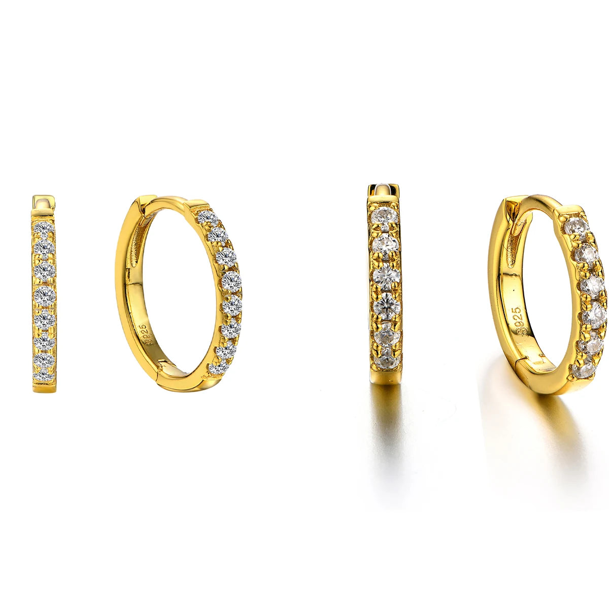 Luxury Design Heart Shape D Color VVS  Moissanite Hoop Earrings Charm Design for Her