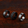 Wholesale Retro Viking Text Waterproof Stainless Steel Men's Ring