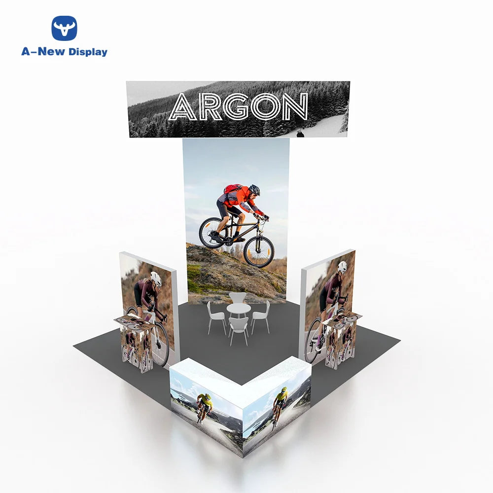 Customized Big Design Easy Assembly Wooden Exhibition Trade Show Booth Stand Display