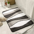 Custom Flocking Absorbent Fluffy Tub Mat for Bathroom Quick-dry Anti-slip Soft Tufted Bath Mat