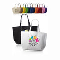 Budget-friendly Custom Non-Woven Shopper Tote Bags Recyclable and Eco-Friendly with Letter Pattern for Promotions